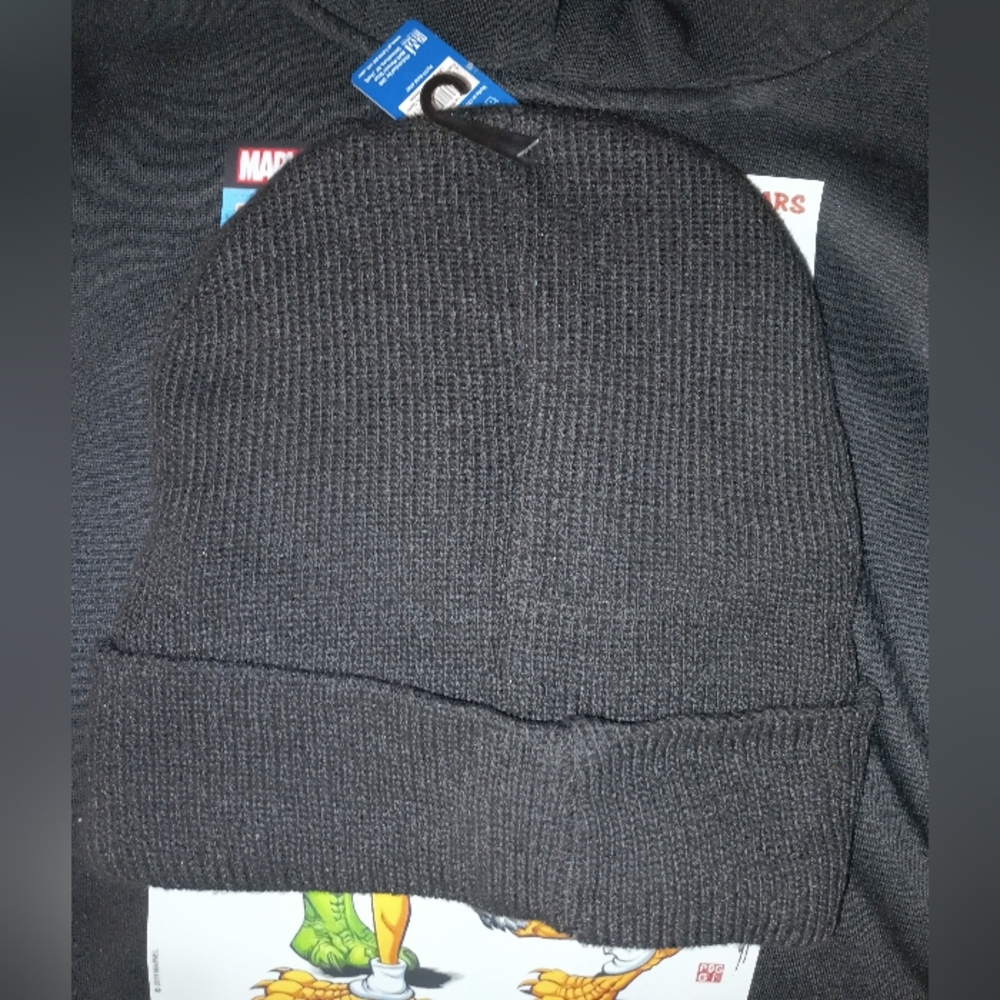 4xl Men Black custome hoodie,Free Marvel Comics Beanie With Purchase - Picture 2 of 8